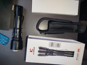 Klarus XT12GT PRO | 1600 Lumens, 850m Beam, USB-C Rechargeable | Tactical, Search & Rescue, Outdoor Flashlight actual product photo.