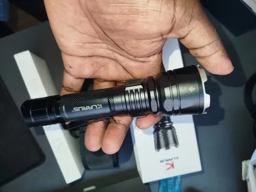 Klarus XT12GT PRO | 1600 Lumens, 850m Beam, USB-C Rechargeable | Tactical, Search & Rescue, Outdoor Flashlight actual product photo.