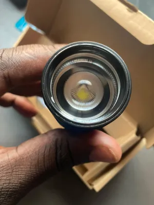 OSRAM 1KM Zoomable Flashlight – 1000m Beam, Rechargeable, 6 Modes, Aircraft-Grade Aluminum, IPX44 Waterproof for Camping & Hiking actual product photo.