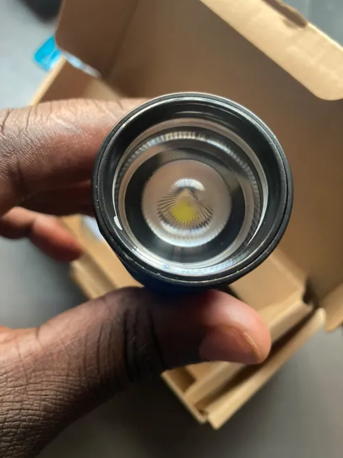 OSRAM 1KM Zoomable Flashlight – 1000m Beam, Rechargeable, 6 Modes, Aircraft-Grade Aluminum, IPX44 Waterproof for Camping & Hiking actual product photo.