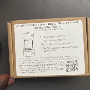 Atorch GR2PWS WiFi Smart Energy Meter | 100A 32kW, Tuya App actual product photo.