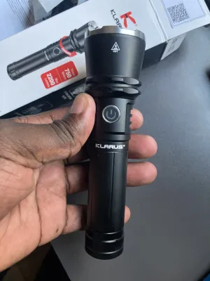 Klarus A3 Zoomable Flashlight, 2200 Lumens, 750m Beam actual product photo.