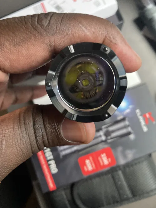 Klarus XT11GT PRO Tactical Flashlight 3300 Lumens, 410m Beam, Dual Turbo and Strobe Tail Switches, USB-C Rechargeable, IPX8 Waterproof actual product photo.