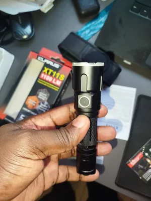 Klarus XT11S: 330m (1082ft) Tactical Flashlight | 1100 Lumens, Waterproof, Rechargeable, Durable | Ideal for Security, Camping, Emergencies, 5yrs Warranty actual product photo.