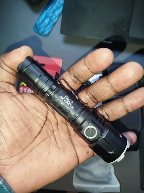 Klarus XT11S: 330m (1082ft) Tactical Flashlight | 1100 Lumens, Waterproof, Rechargeable, Durable | Ideal for Security, Camping, Emergencies, 5yrs Warranty actual product photo.