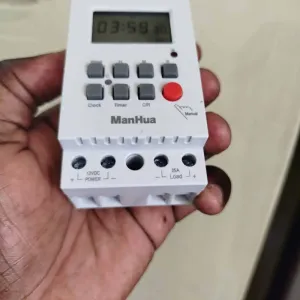 Manhua MT316S 12V DC Timer Switch with seconds | Automate Lighting, Solar, Irrigation, Motors | Daily/Weekly Cycle Control actual product photo.
