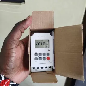Manhua MT316S 12V DC Timer Switch with seconds | Automate Lighting, Solar, Irrigation, Motors | Daily/Weekly Cycle Control actual product photo.
