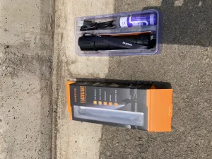SUPERFIRE J6 LED Flashlight, 480 Lumens, 200m Range, USB-C actual product photo.
