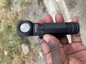 SuperFire TH04-U 2-in-1 Rechargeable LED Headlamp and Torch actual product photo.