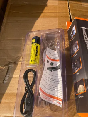 SUPERFIRE TL01-X Tactical Flashlight 1800 Lumens | 325M Range | 3400mAh Battery | USB-C Rechargeable actual product photo.