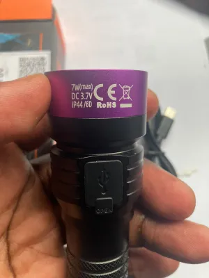Superfire vZ16 UV blacklight torch 365nm for Leak Detection, Pet Stains, Currency Checking & Inspection, snake actual product photo.