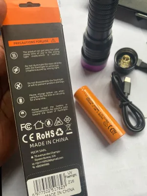 Superfire vZ16 UV blacklight torch 365nm for Leak Detection, Pet Stains, Currency Checking & Inspection, snake actual product photo.