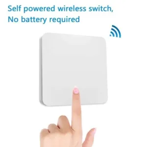 Kinetic Switch Kit: Battery-Free Wireless For Lights & Fans | No Wiring Needed, Easy Install