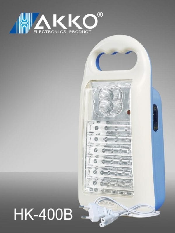 HAKKO/AKKO HK-400B Portable Lamp | 120Hrs Runtime, 40 LED, Emergency, Camping Light | ABS Plastic | Lead-Acid Battery