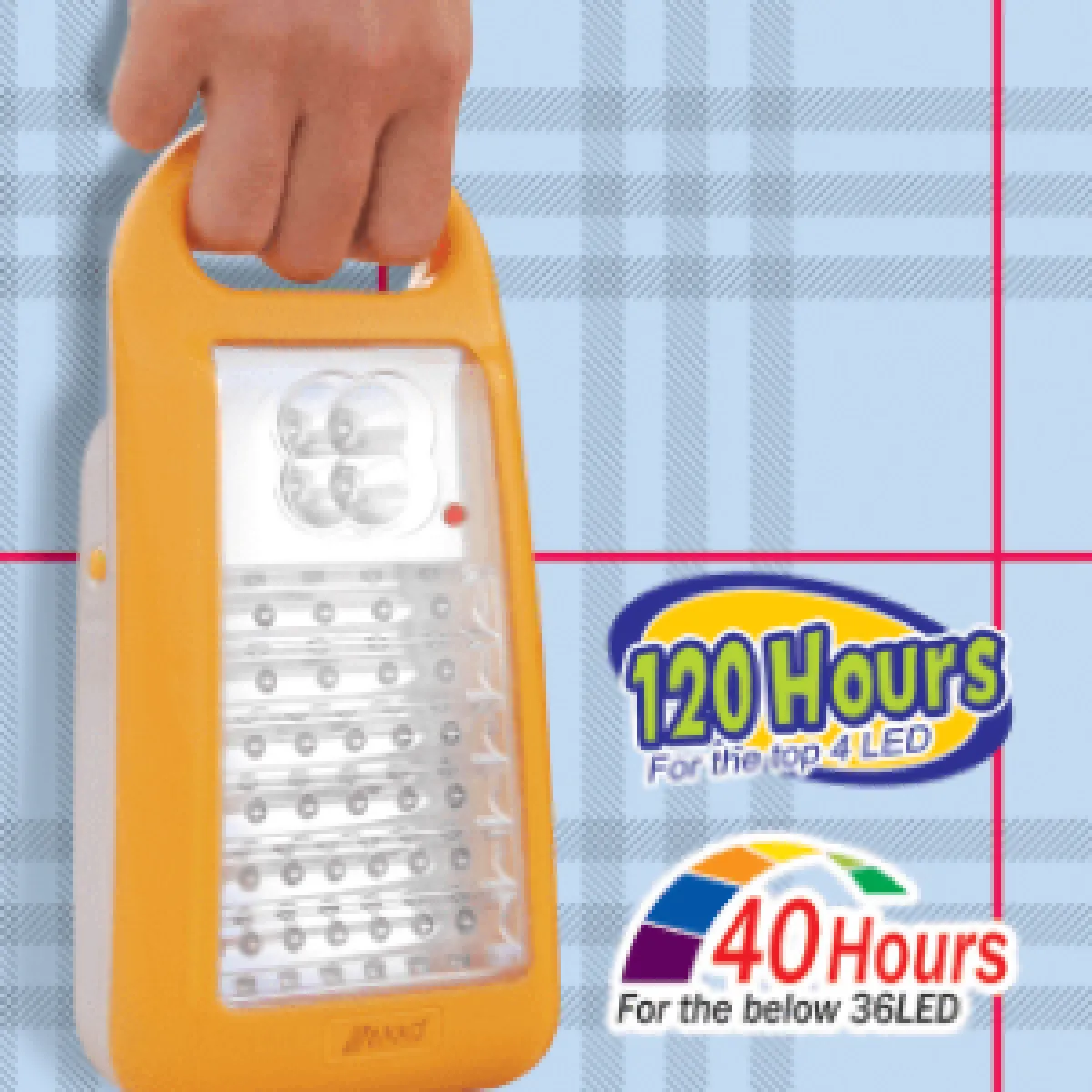 HAKKO/AKKO HK-400B Portable Lamp, 120Hrs Runtime, 40 LED