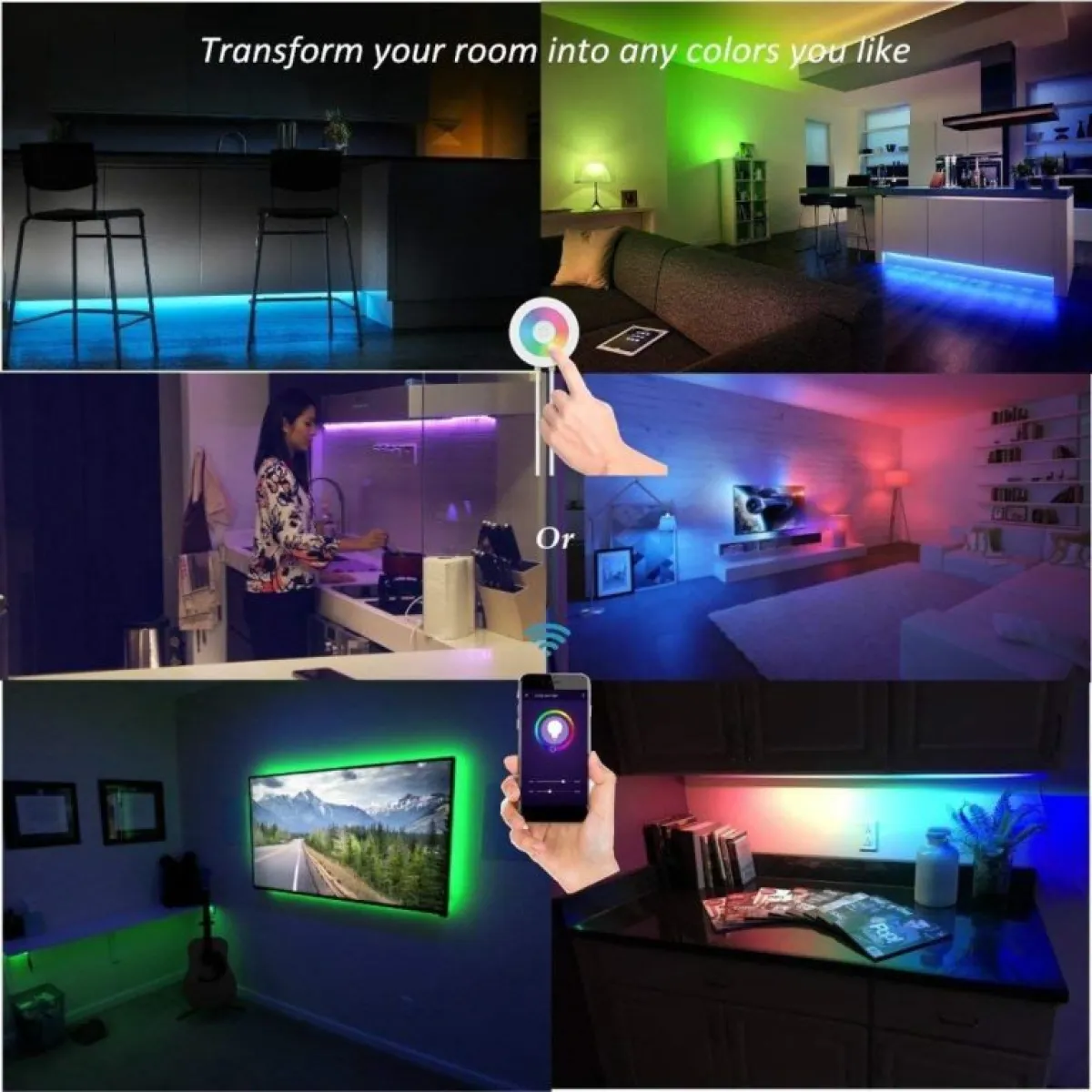 Zebrago Tuya Smart WiFi LED Strip Lights, Music Sync, RGB