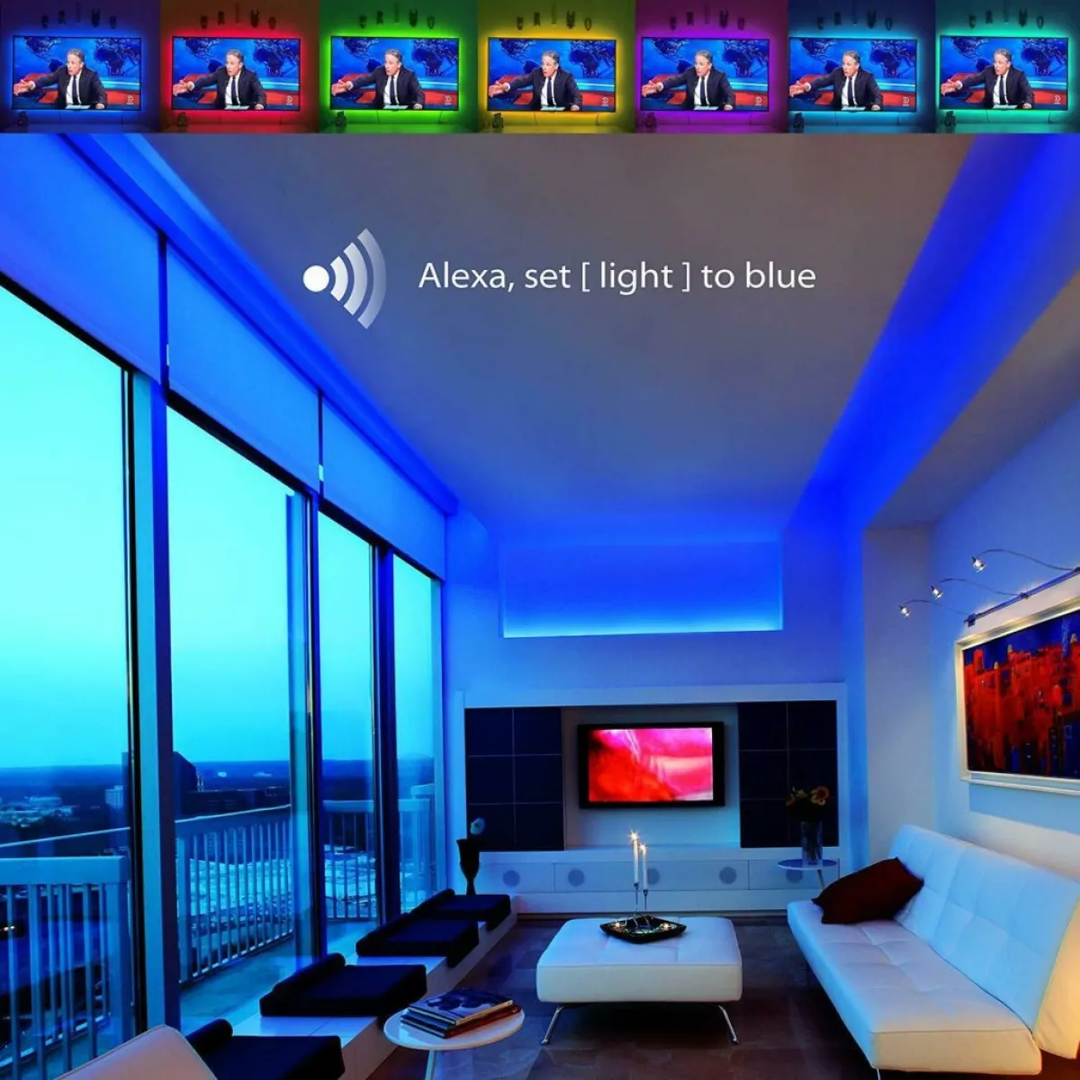 Zebrago Tuya Smart WiFi LED Strip Lights, Music Sync, RGB