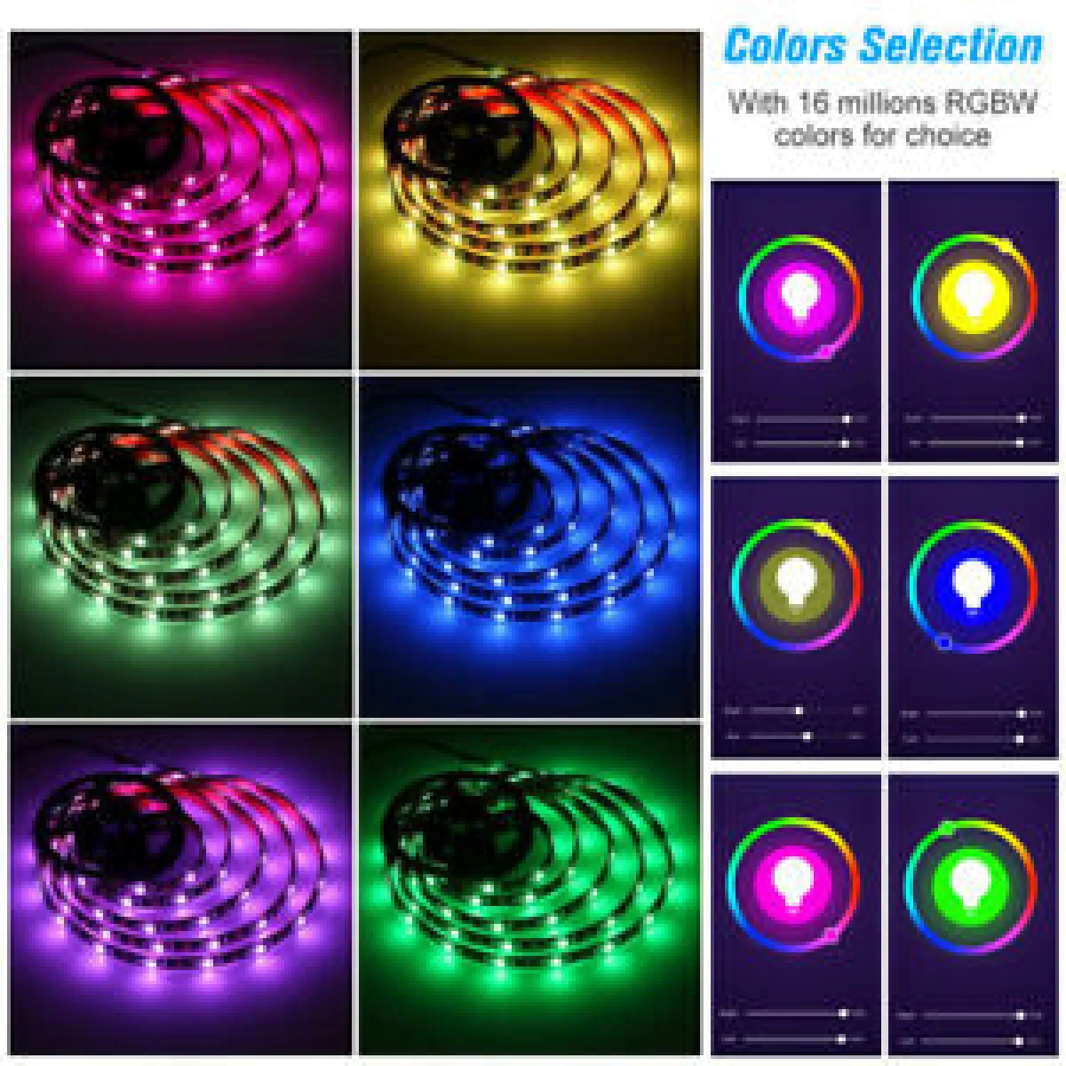 Zebrago Tuya Smart WiFi LED Strip Lights, Music Sync, RGB