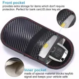 TICONN Faraday Bag | RFID Blocking Pouch for Key Fob | Car Anti-Theft, Hacking Protection | Signal Blocker, Carbon Fiber Texture in Kenya