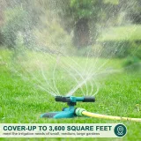 ½" Rotating Garden Sprinkler – 10m Radius | ABS Plastic | 360° Lawn Irrigation | Connectable Series - photo 11