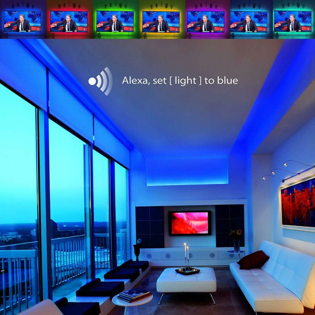 Zebrago Tuya Smart Wifi LED Strip Lights | Music Sync & Alexa Compatible | TV Backlight, Gaming, Decor | USB Powered in