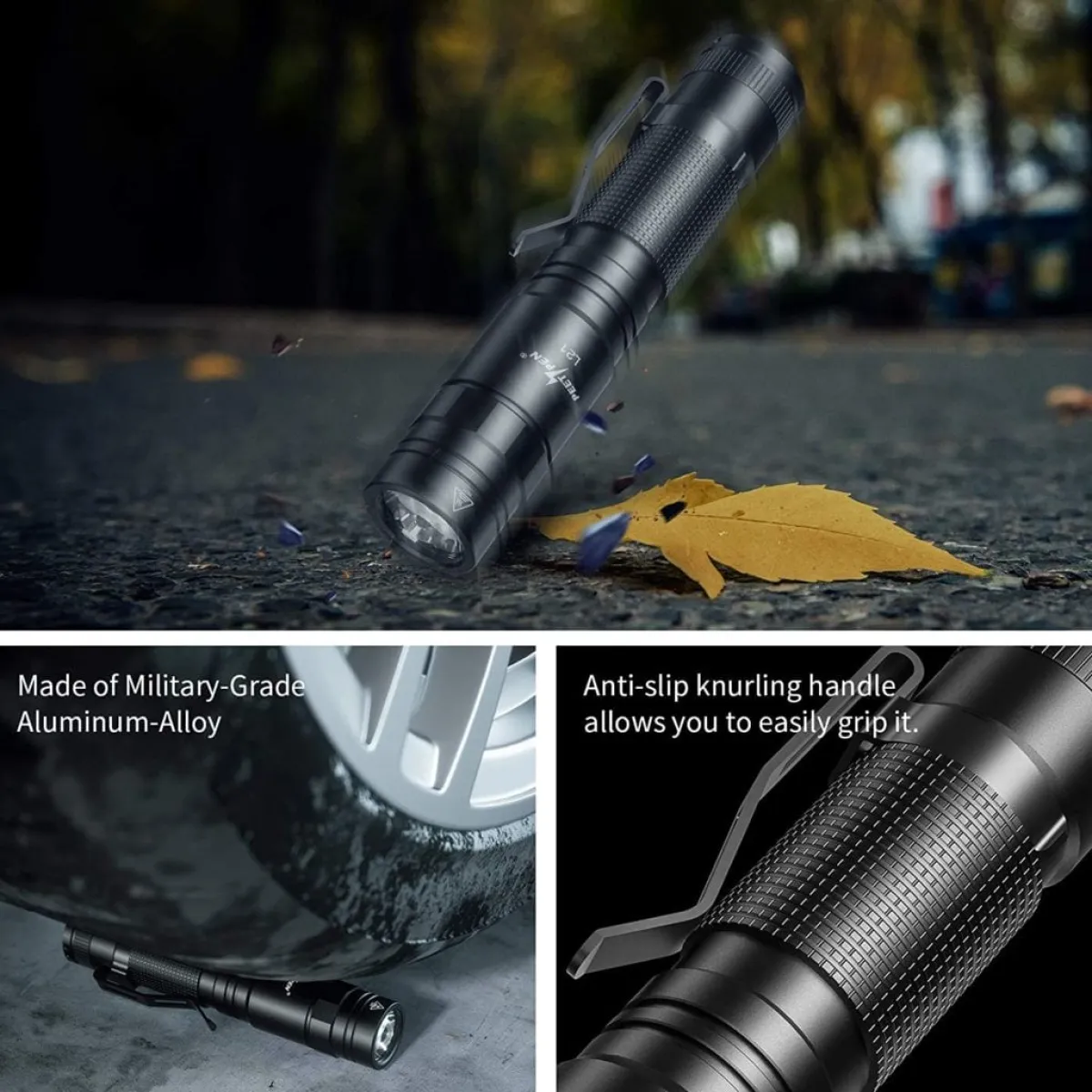 PEETPEN L21 rechargeable EDC flashlight