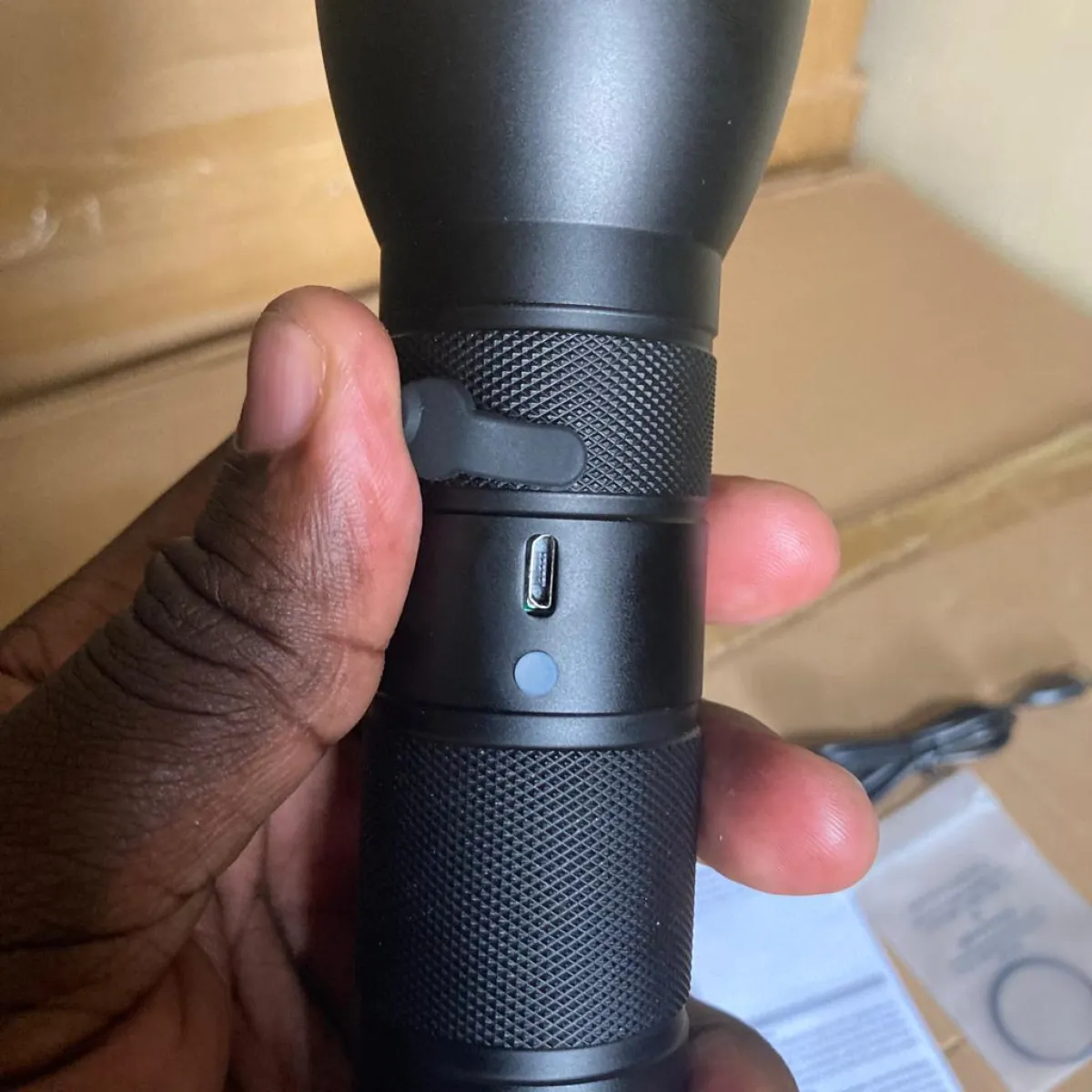 PeetPen L80 Flashlight | 1km Beam, 1500 Lumens, USB Rechargeable Torch | Outdoor Camping, Emergency, Professional Use,