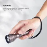 PEETPEN L9 Flashlight | 500lm Osram LED, 120m Beam, USB Rechargeable | Pocket Torch for Camping, Hiking, Emergency, Outdoor - Aluminum Alloy, IPX4 Waterproof - photo 3