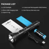 PEETPEN L30 LED Flashlight | 400m Beam, 1200 Lumens, USB Rechargeable, IPX6 Waterproof Aluminum | Outdoor, Emergency, Camping - photo 8
