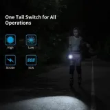 PEETPEN L9 Flashlight | 500lm Osram LED, 120m Beam, USB Rechargeable | Pocket Torch for Camping, Hiking, Emergency, Outdoor - Aluminum Alloy, IPX4 Waterproof - photo 7
