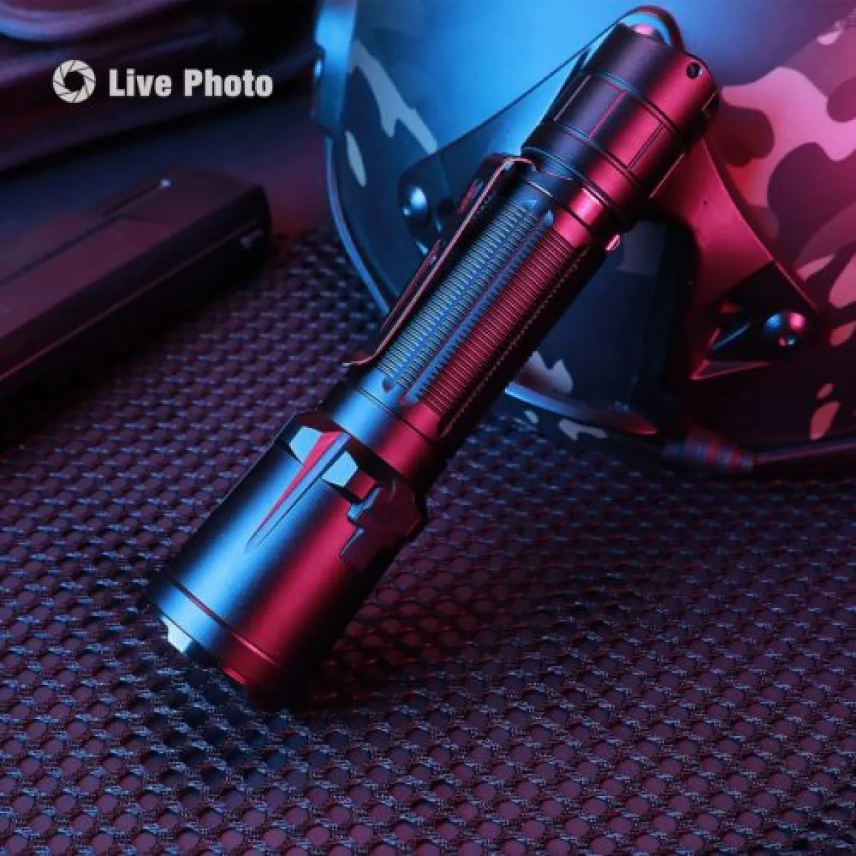 Klarus XT11GT tactical flashlight with holster