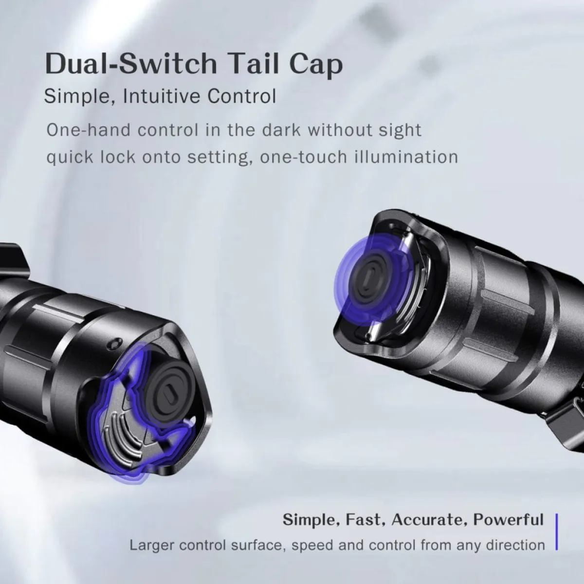 Klarus XT11R crenelated bezel detail