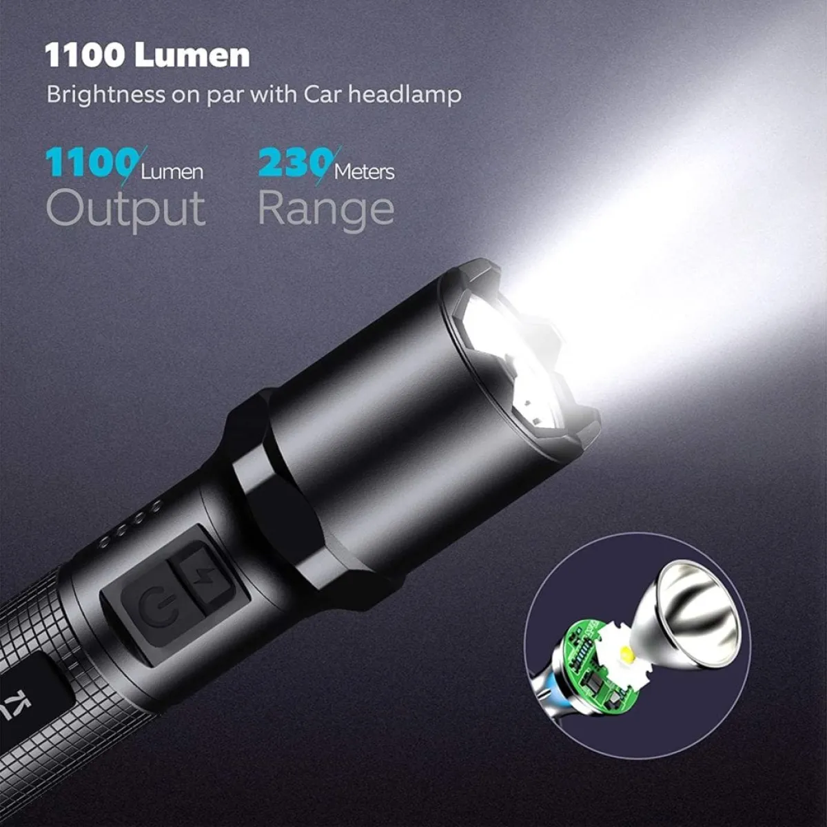 Klarus A1 rechargeable EDC flashlight