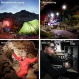 Wuben H1 Headlamp: 1200lm Rechargeable LED Torch for Cycling, Hiking, Outdoors | IP68 Waterproof, 125m Beam, Aluminum - photo 3