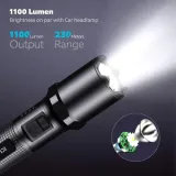 Klarus A1 Flashlight | 1100 Lumens, 230m Beam | USB-C Rechargeable, Camping, Emergency | Aluminum Alloy, IPX6 Waterproof - photo 4