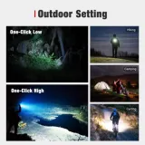 Klarus XT11GT Torch: 2200 Lumens, USB-C Rechargeable Tactical Flashlight with Dual Tail Switches. Security, Outdoor, Emergency Use. Includes 3100mAh Battery & Holster. - photo 4