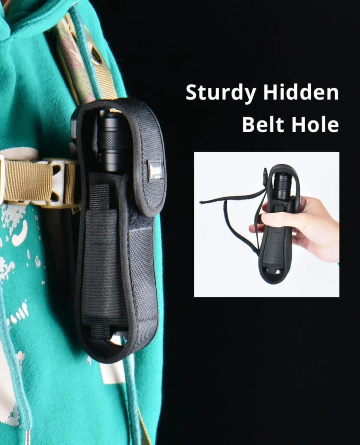 WUBEN AS6 Holster, Nylon Belt Pouch for C3, L50, TO40R, TO46R