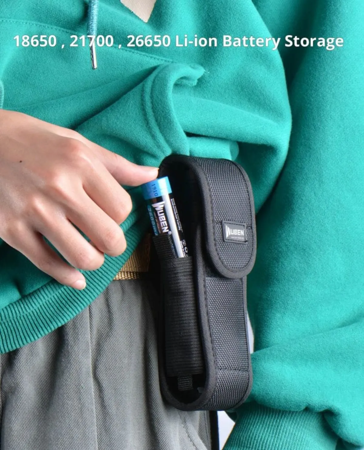 WUBEN AS6 Holster, Nylon Belt Pouch for C3, L50, TO40R, TO46R