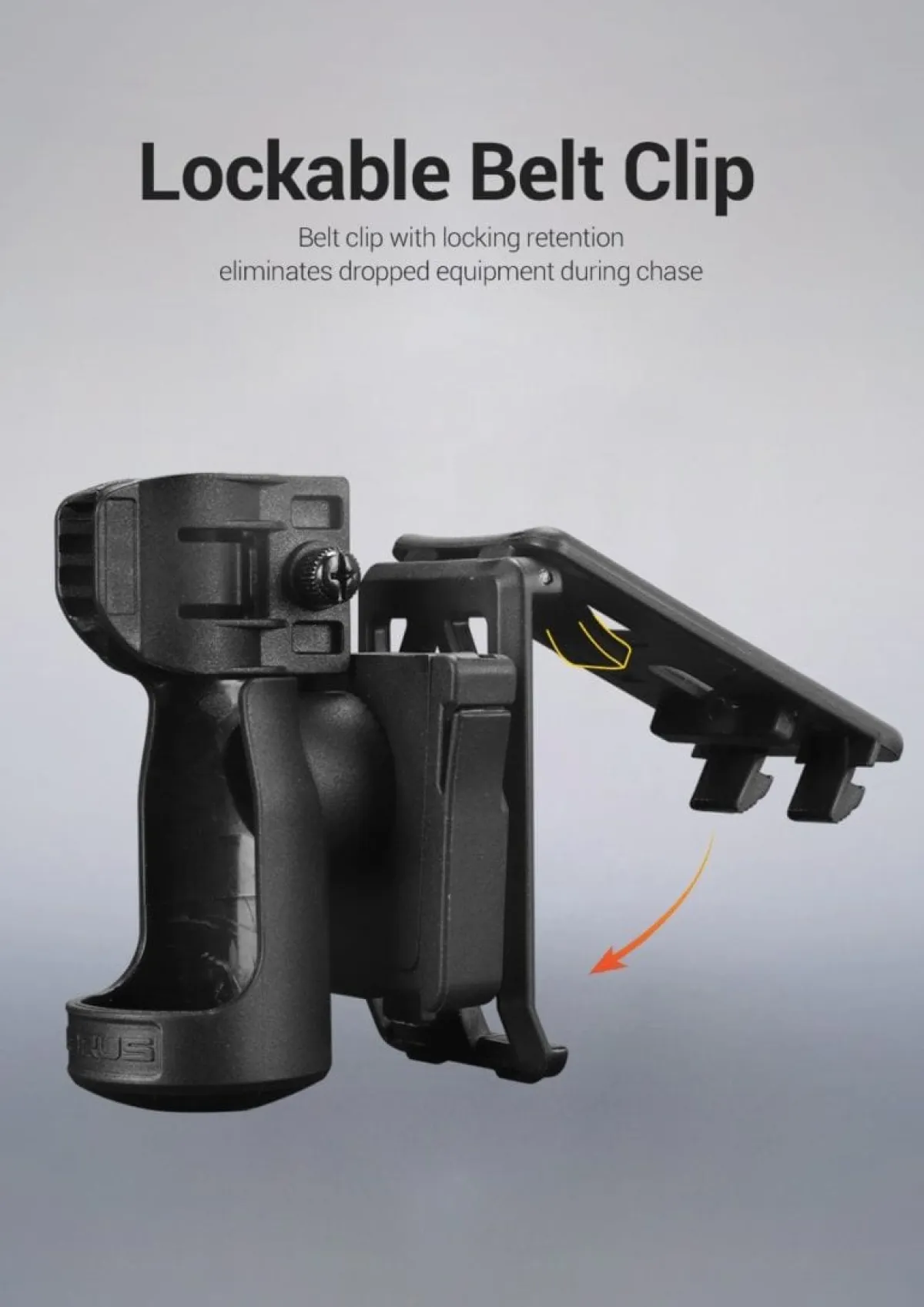 Klarus AH2 Rapid Deployment Flashlight Holster, Steel and Nylon