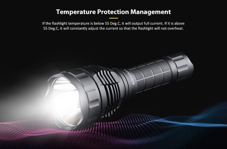 Convoy L21A LED Flashlight: 1.2Km Reach, 2300lm SST40 Torch, Aluminium, 4 Modes, IPX8 Waterproof, 21700 Battery