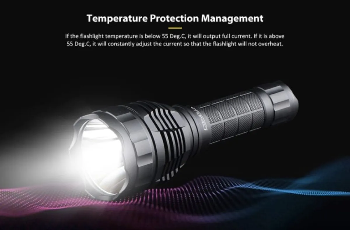 Convoy L21A long-throw LED flashlight