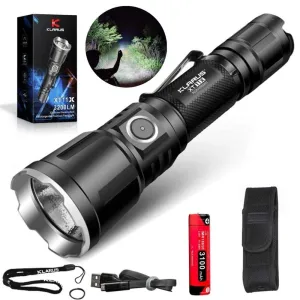 Klarus XT11X: 3200 Lumen Flashlight | 0.28Km Beam | IPX8 Waterproof Aluminum | Hunting, Search & Rescue