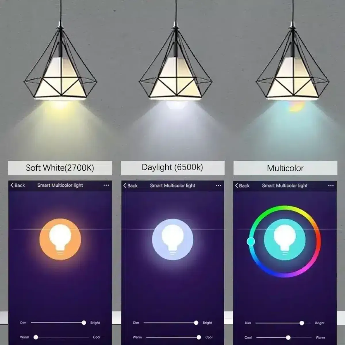 10W Tuya Smart RGB Bulb, Wifi & Bluetooth | App & Voice Control, E27 | Smart Home Automation, Mood Lighting in Kenya