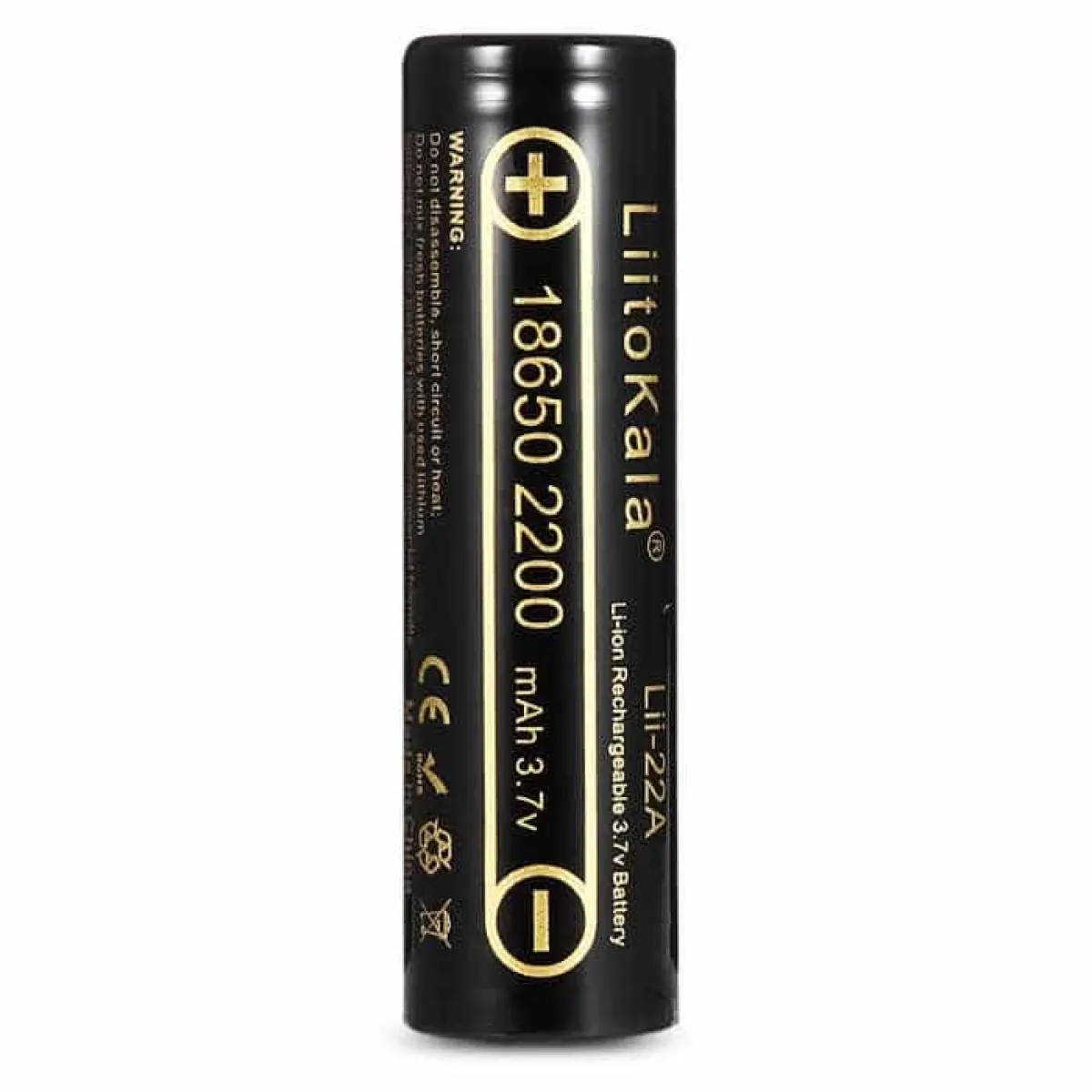 LiitoKala Lii-22A flat top 18650 battery
