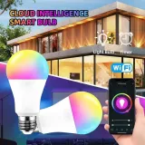 10W Tuya Smart RGB Bulb, Wifi & Bluetooth | App & Voice Control, E27 | Smart Home Automation, Mood Lighting - photo 9