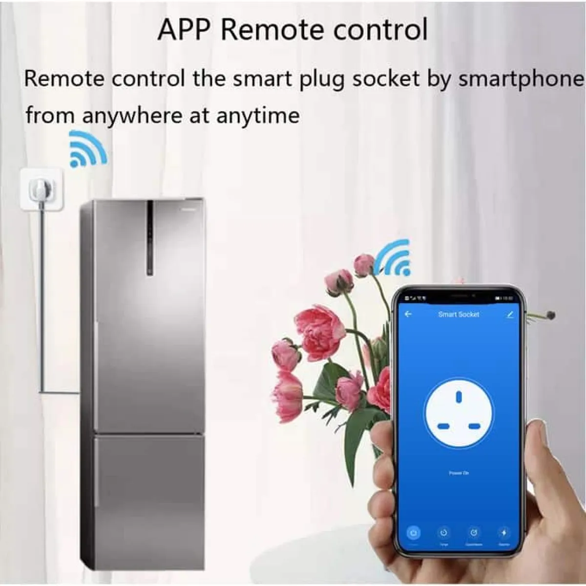 Tuya WiFi Smart Plug: 16A, 3200W | Energy Monitor, Alexa/Google | Smart Home Automation in Kenya