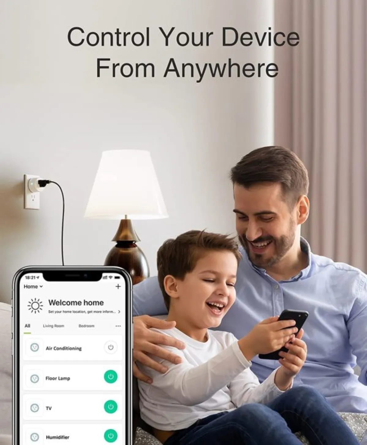 Tuya WiFi Smart Plug: 16A, 3200W | Energy Monitor, Alexa/Google | Smart Home Automation in Kenya