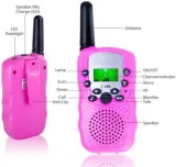 (2pcs) T-388 Kids Walkie Talkie | 6 KM Long Range Toy | Built-in LED Torch | Play & Explore Outdoors | ABS | 22 Channels | No License Needed - photo 3