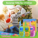 (2pcs) T-388 Kids Walkie Talkie | 6 KM Long Range Toy | Built-in LED Torch | Play & Explore Outdoors | ABS | 22 Channels | No License Needed - photo 9