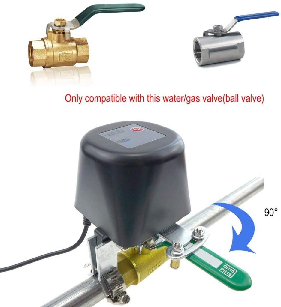Tuya WiFi Irrigation Valve | Smart Life App | Automate Garden, Smart Farm Watering System | 1/2"-1" Ball Valve |